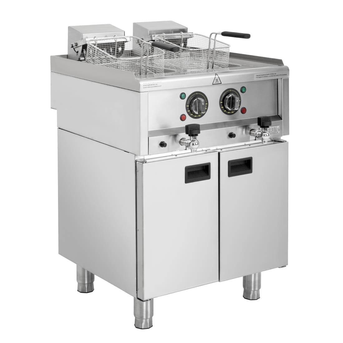 SA782 Buffalo 600 Serie Vrijstaande Elektrische Friteuse Met Dubbele Tank 2X 8Ltr