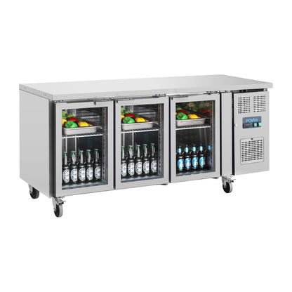 UA024 Polar U-serie premium driedeurs displaykoeling laag model 358Ltr