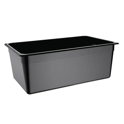 U457 Vogue polycarbonaat 1/1 gastronorm container 200mm zwart