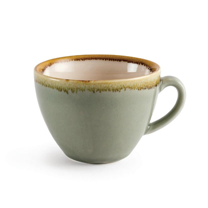 GP478 Olympia Kiln cappuccinokopjes mosgroen 23cl (6 stuks)
