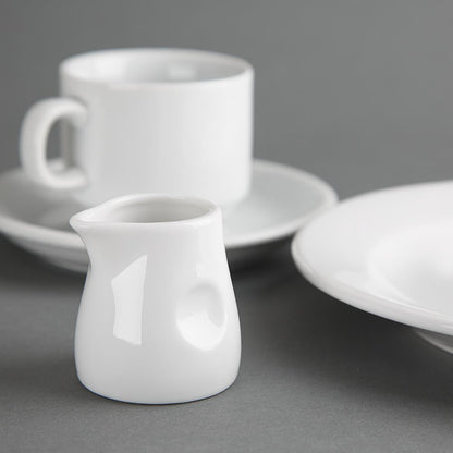 GM366 Olympia porseleinen melkkannetje met kuiltjes 70ml (6 stuks)