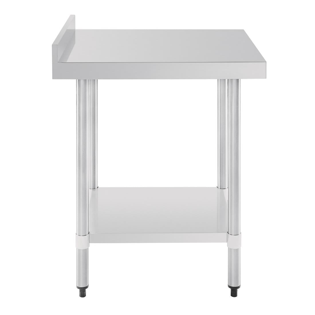 GJ505 Vogue RVS werktafel met achteropstand 90x60x70cm