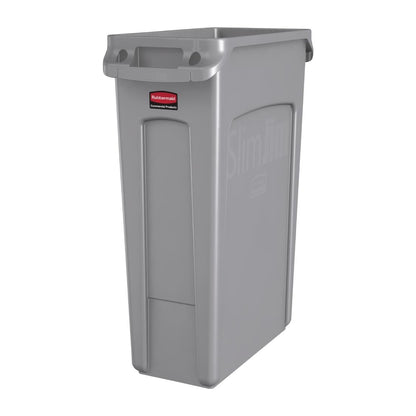 F649 Rubbermaid Slim Jim container met luchtsleuven 87Ltr