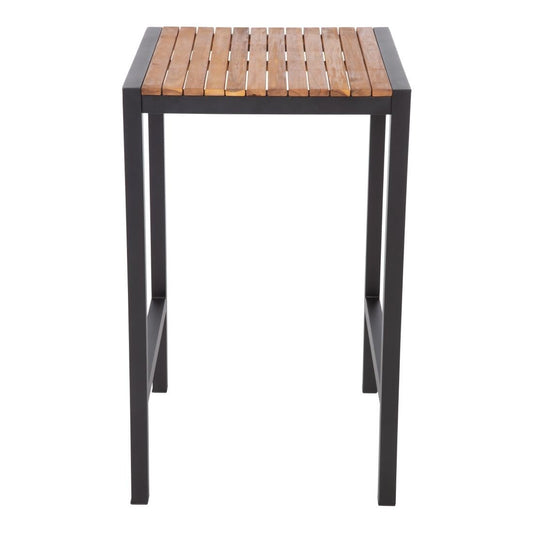 DS155 Bolero vierkante bartafel gepoedercoat staal en acaciahout 600mm
