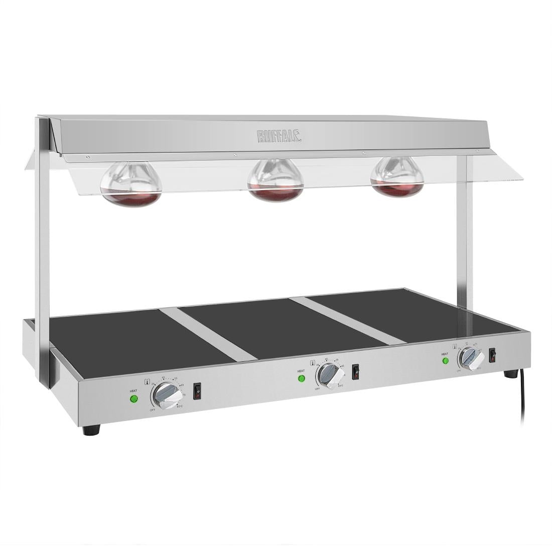 HT761 Buffalo Voedselverwarmer Met Galerij 3X GN 1/1