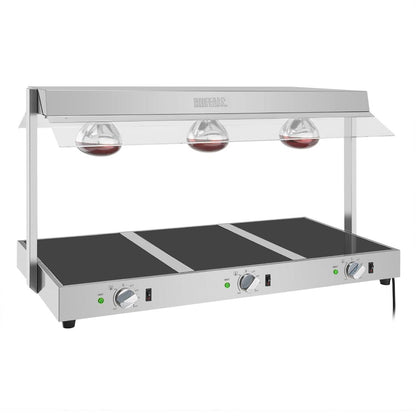 HT761 Buffalo Voedselverwarmer Met Galerij 3X GN 1/1