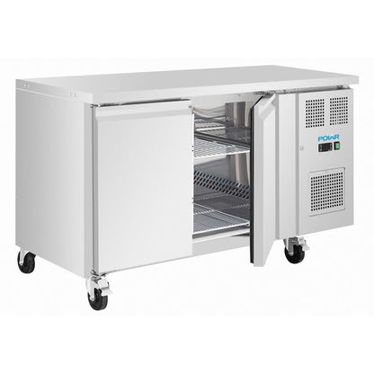 UA105 Polar U-Series slanke dubbeldeurs koelwerkbank