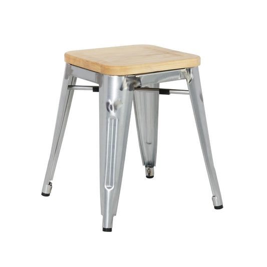GM634 Bolero Bistro gegalvaniseerd stalen stoel met houten zitting (4 stuks)