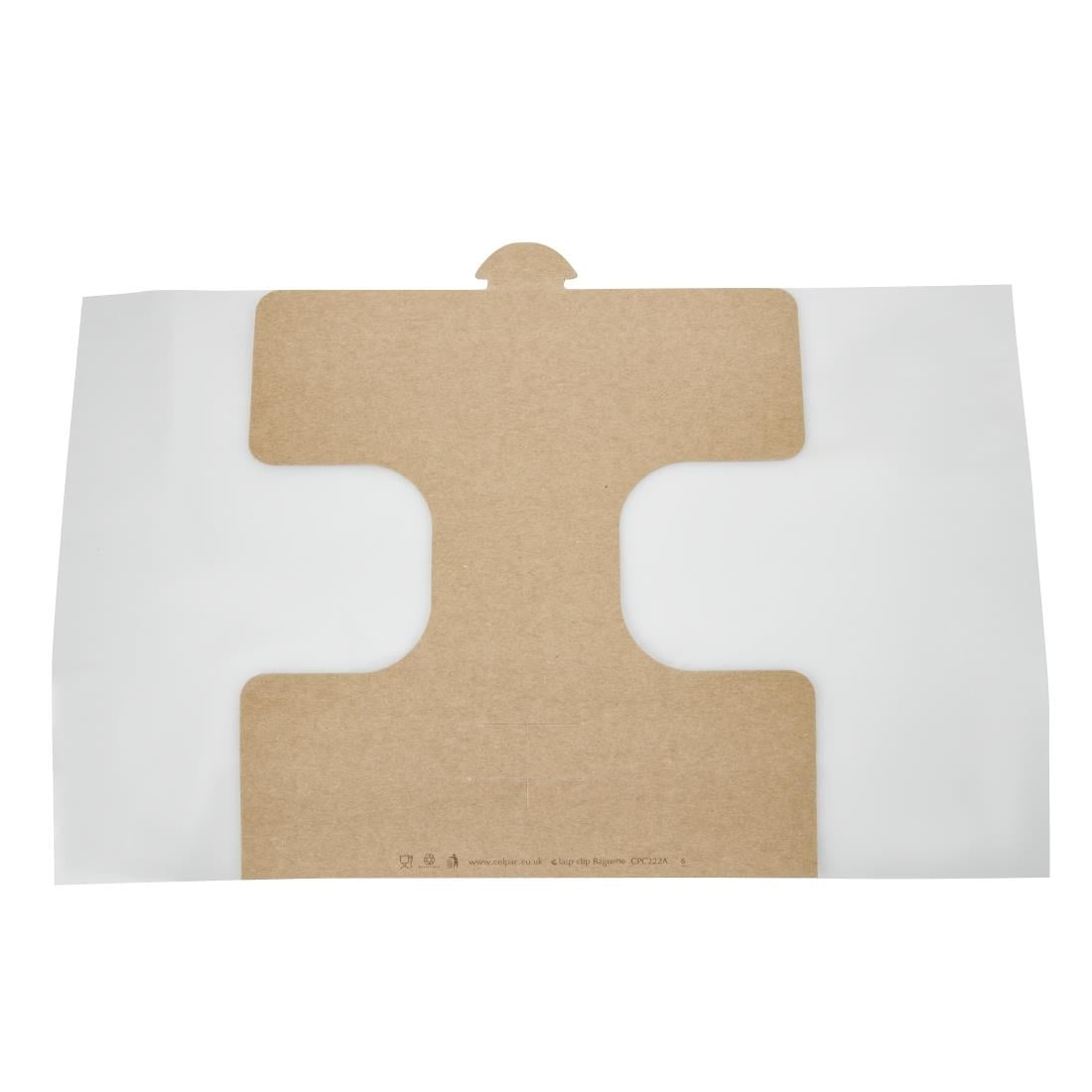 FA386 Colpac Clasp kraft baguetteverpakking met insteeksluiting recyclebaar (500 stuks)