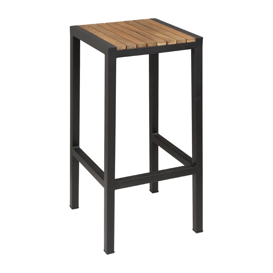 DS156 Bolero stalen en acaciahouten barkrukken (2 stuks)