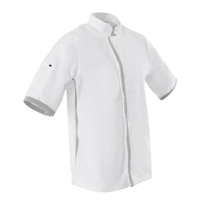 B998-M Southside unisex koksbuis korte mouw wit M