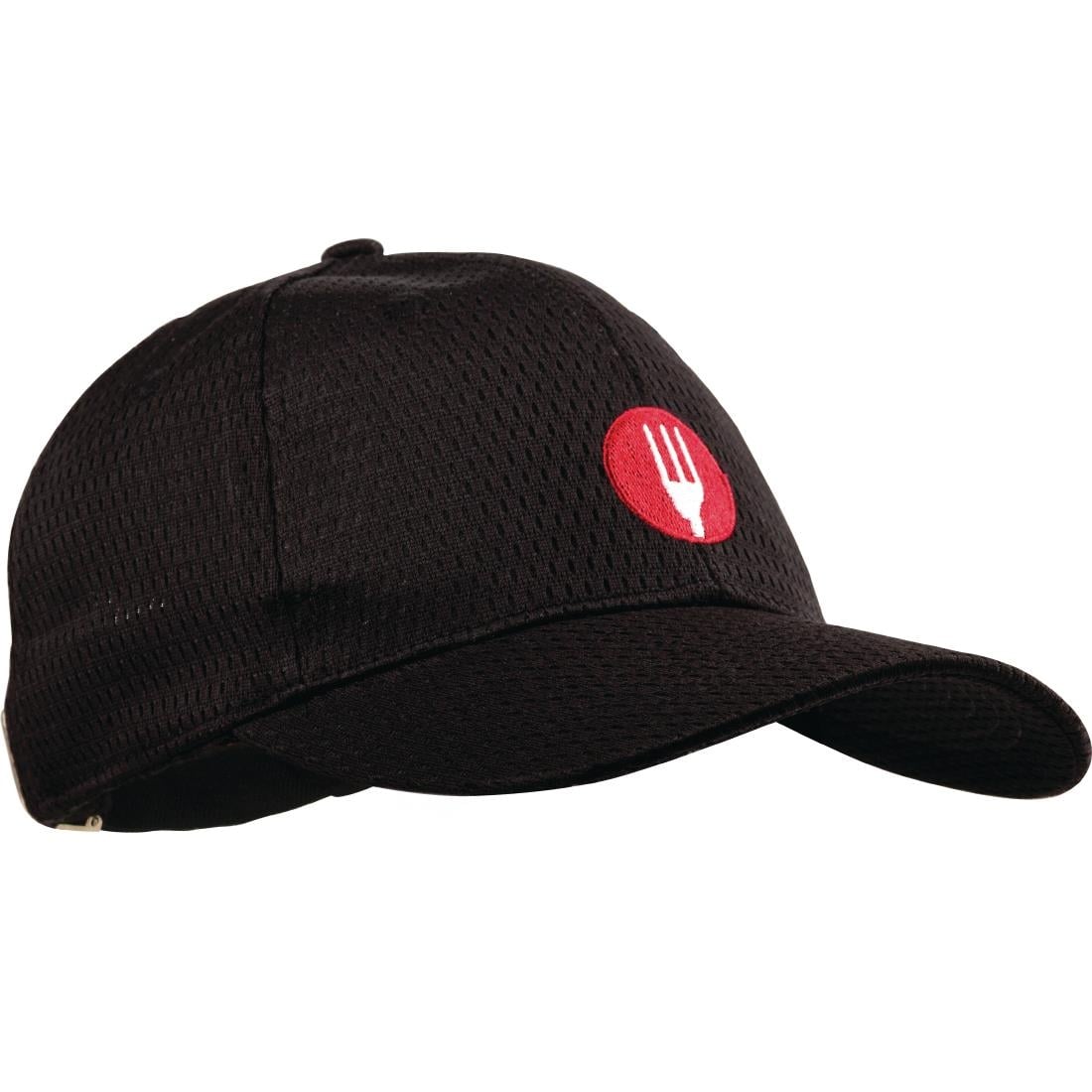 A976 Chef Works Cool Vent baseball cap zwart