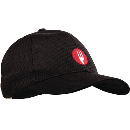 A976 Chef Works Cool Vent baseball cap zwart