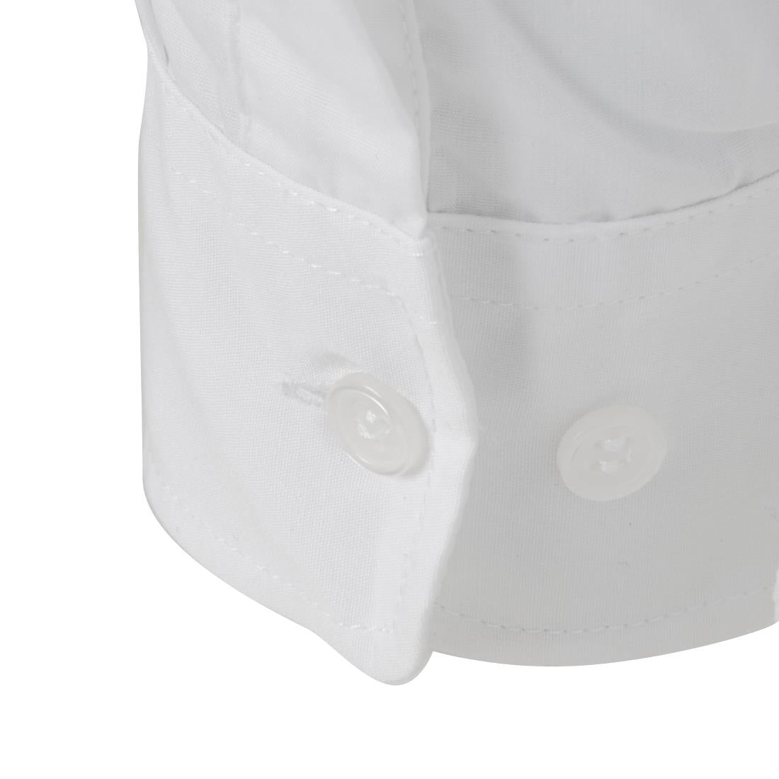 A730-S Uniform Works unisex overhemd lange mouw wit S