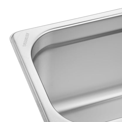 FU264 Vogue Roestvrijstalen Gastronorm 2/4 Bak 150mm