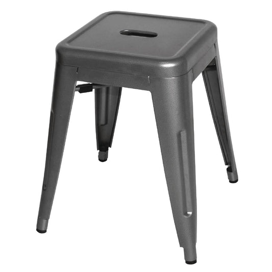 DM933 Bolero Bistro lage krukken staalgrijs (4 stuks)