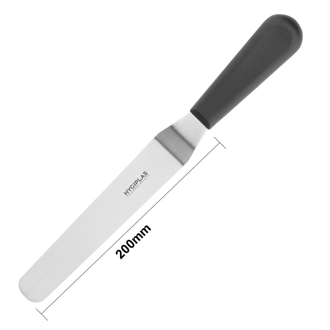 D420 Hygiplas doorgezet paletmes zwart 19cm