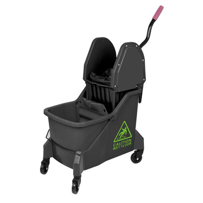 JB544 Jantex dweilemmer met twee compartimenten en pers Groen 30Ltr