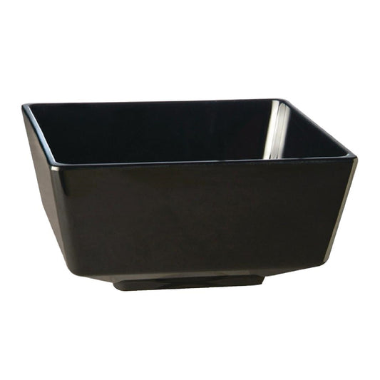 GF099 APS Float vierkante melamine kom zwart 25x25cm