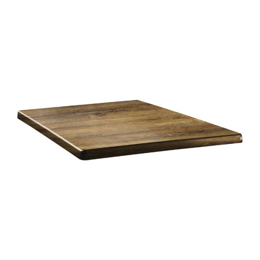DR930 Topalit Classic Line vierkant tafelblad Atacama kersenhout 60cm