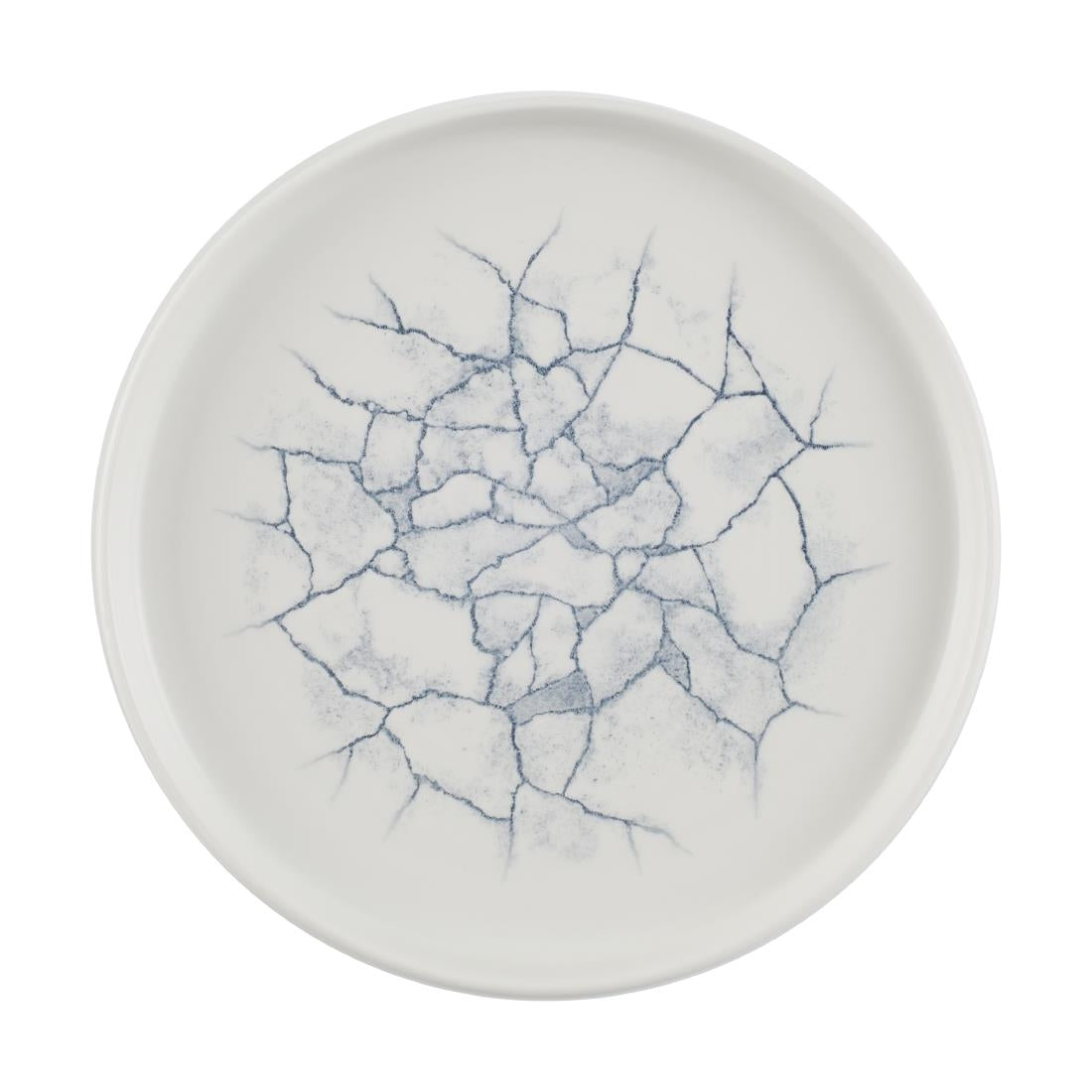 CX697 Churchill Studio Prints Kintsugi Pearl Grey Bord Met Opstaande Rand 22cm (6 stuks)