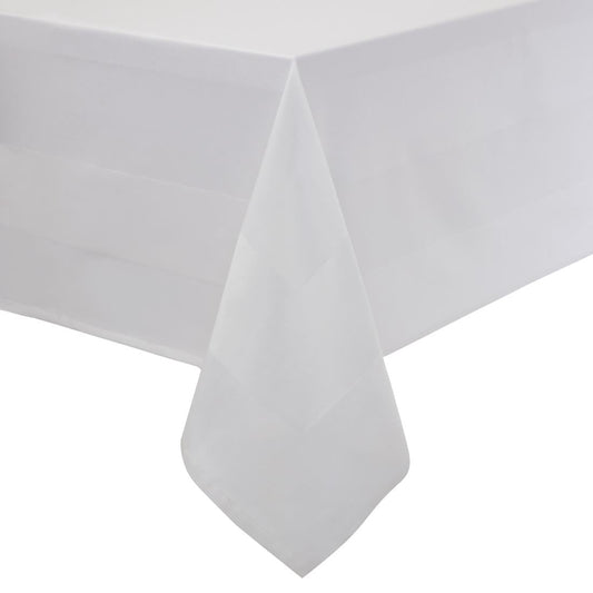 GW423 Satin Band tafelkleed wit 178x178cm
