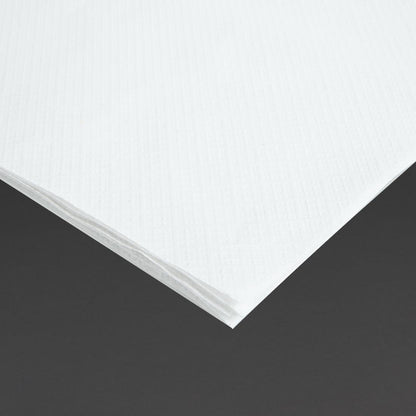 U215 Tork papieren tafelkleed wit 90x90cm (25 stuks)