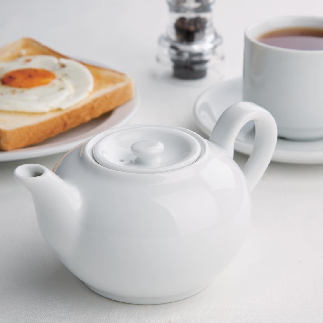 CB473 Olympia Whiteware theepotten 42,6cl (4 stuks)