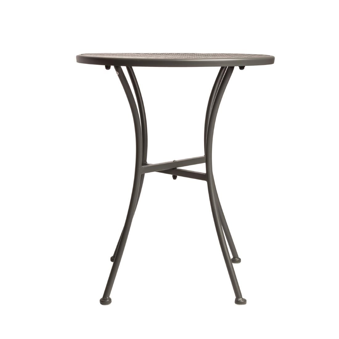GG703 Bolero ronde stalen terrastafel grijs 60cm