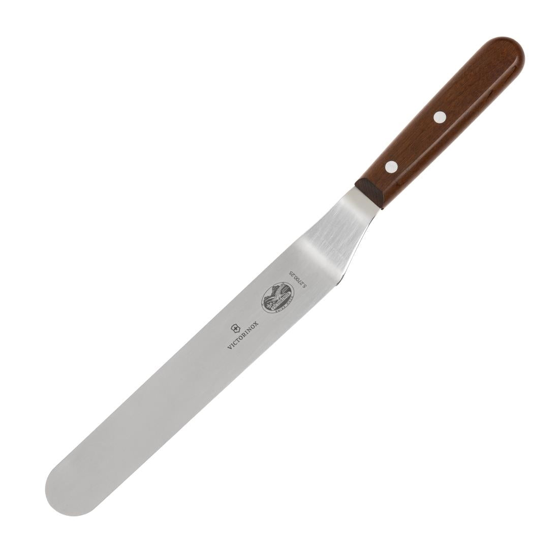 CC269 Victorinox gebogen paletmes met houten heft 25,5cm