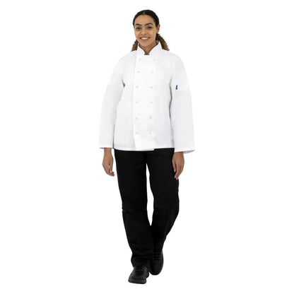 A134-XL Whites Vegas koksbuis lange mouw wit XL
