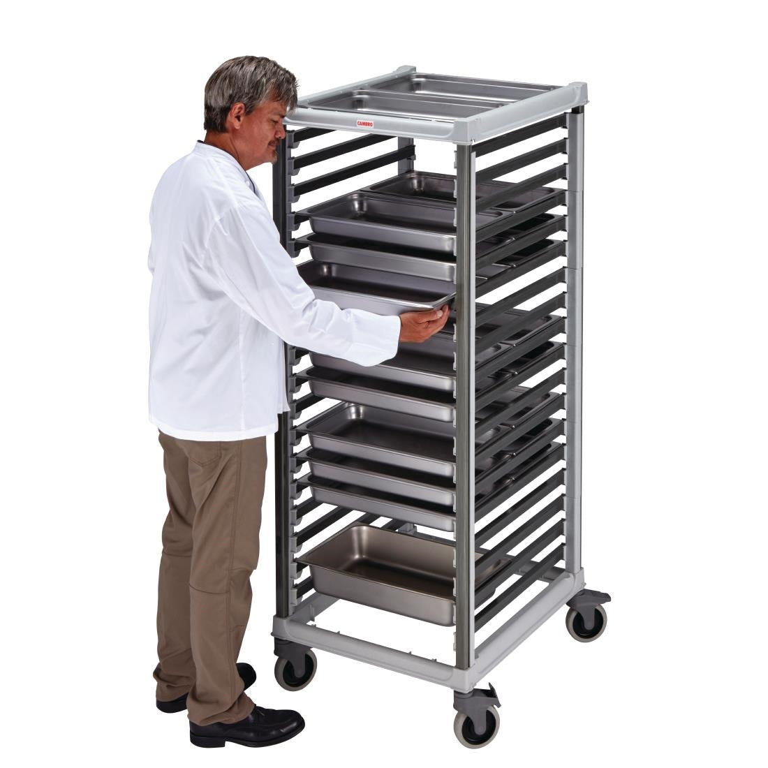 FP467 Cambro GN 2/1 trolley 18 etages voor 36x 1/1 GN bakken
