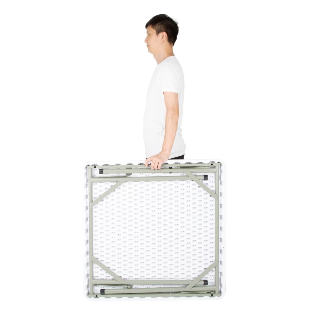 Y807 Bolero vierkante HDPE klaptafel 86cm