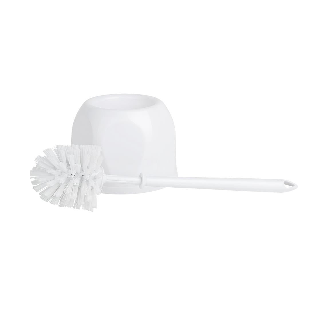 HY187 Nisbets Essentials Ronde Toiletborstel & Houder - Wit
