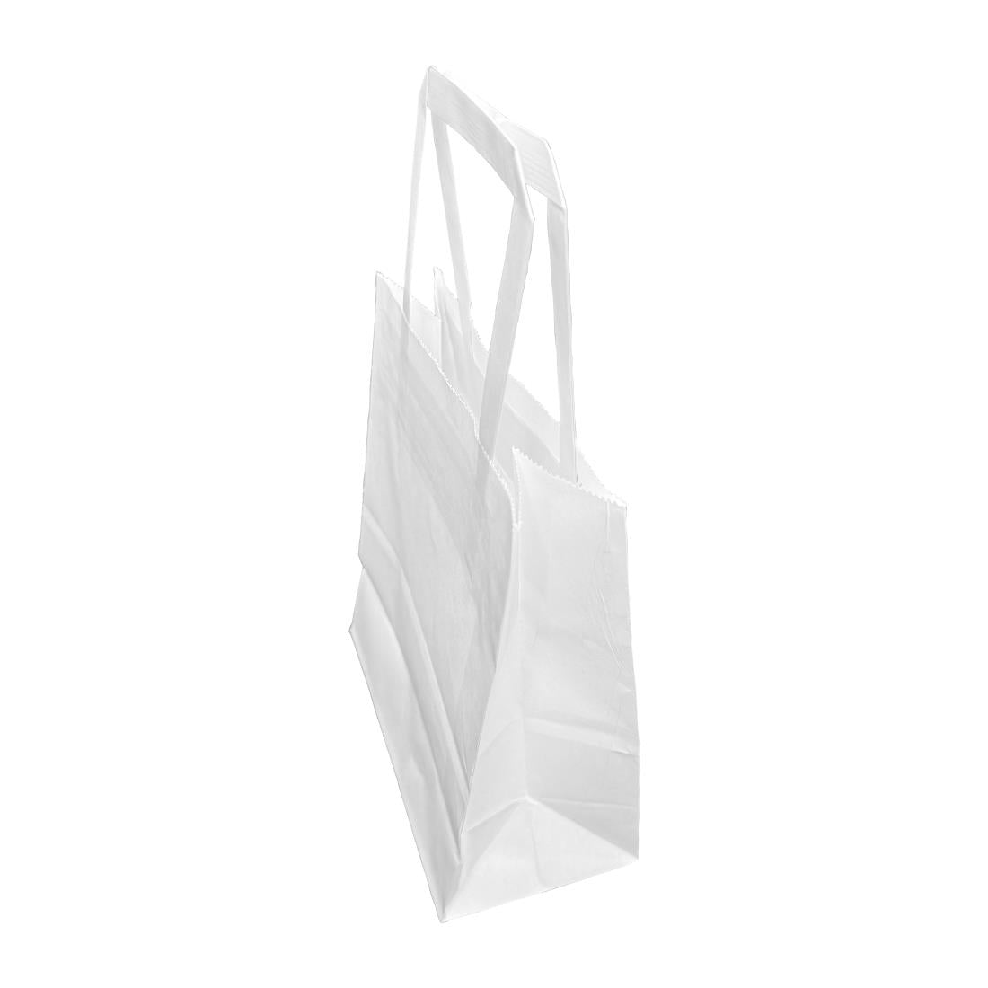 JA346 Fiesta recyclebare platte witte papieren zakken klein (250 stuks)