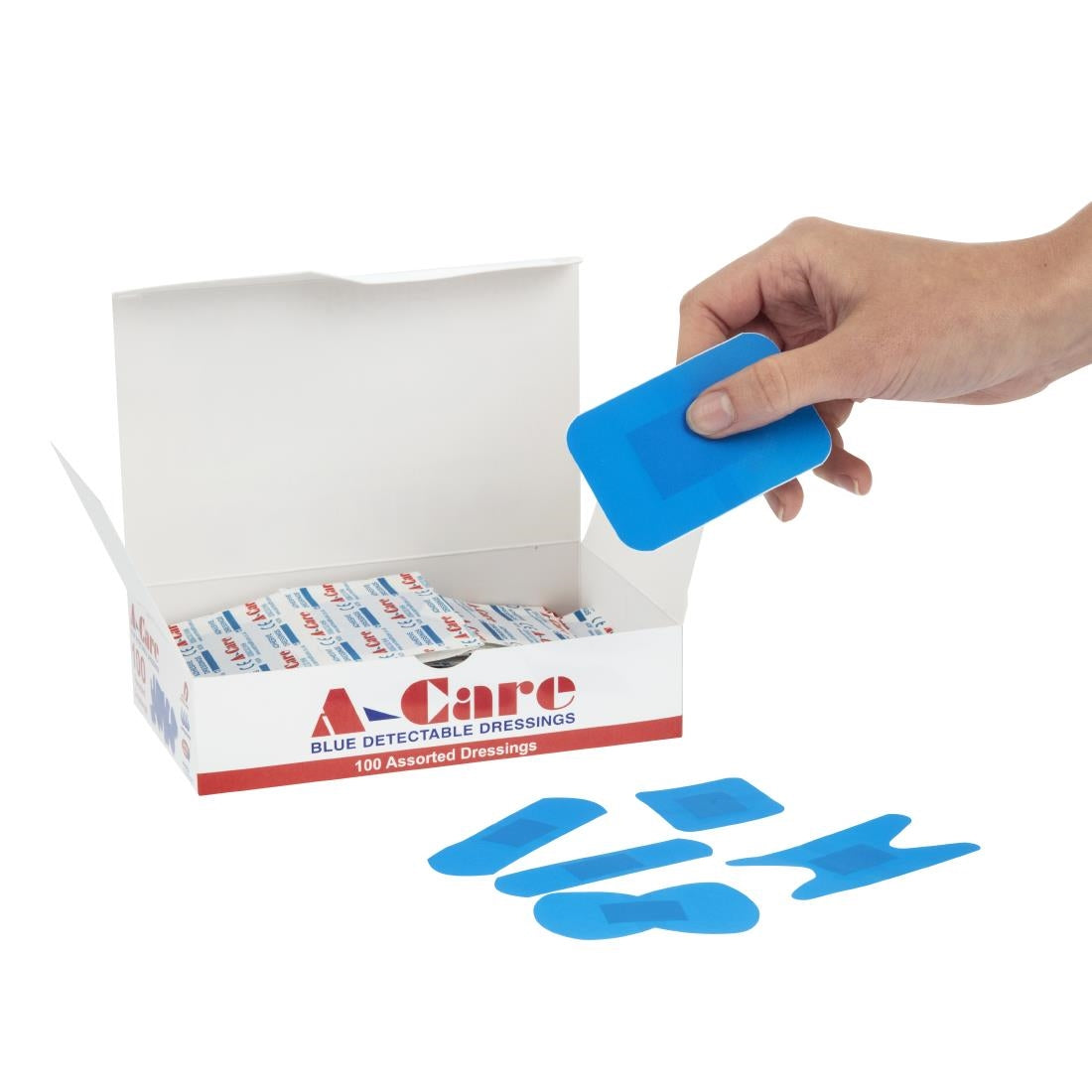 CB441 Blauwe pleisters assorti (100 stuks)