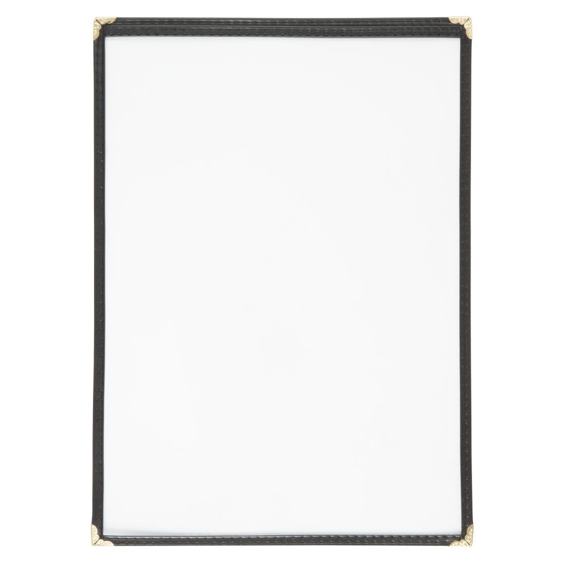 E292 Olympia American Style menuhouder A4 zwart enkel