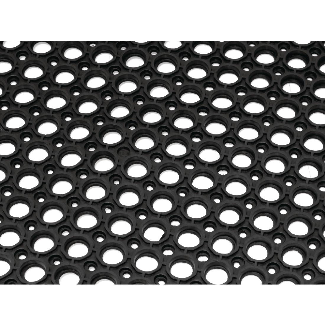 DP206 Jantex rubberen antivermoeidheidsmat zwart 150 x 90cm