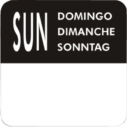 S151 Vogue weekset verwijderbare dagstickers (7000 stuks)