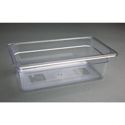 U233 Vogue polycarbonaat 1/3 gastronorm container 100mm transparant