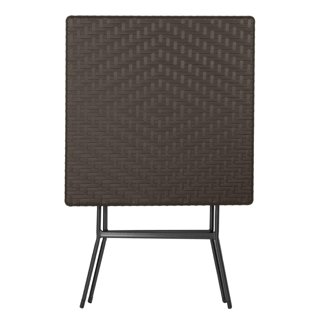 GR773 Bolero Vierkante Opvouwbare Tafel Bruin 620mm