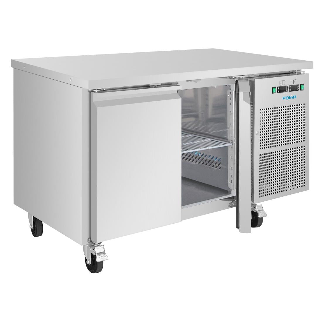UA086 Polar U-Serie Koel-Vrieswerkbank Met 2 Deuren 124Ltr