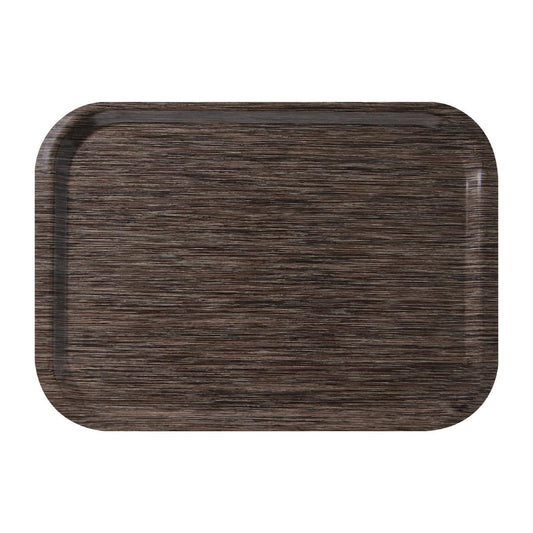 CR734 Roltex melamine fast-food dienblad 375 x 265mm wengé