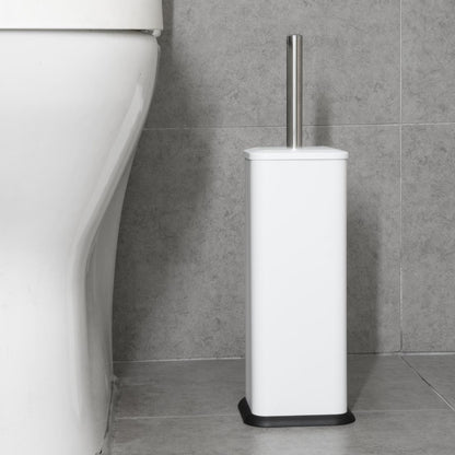 HT477 Jantex Vierkante Toiletborstel En Houder - Wit