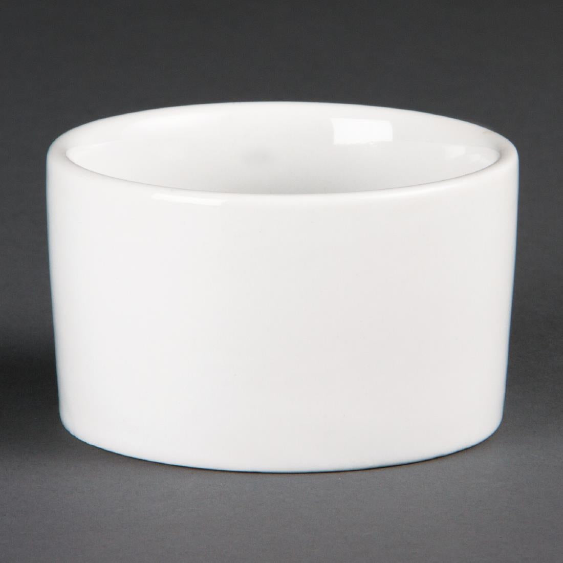 U176 Olympia Whiteware Eigentijdse Ramekins 9cm (12 Stuks)