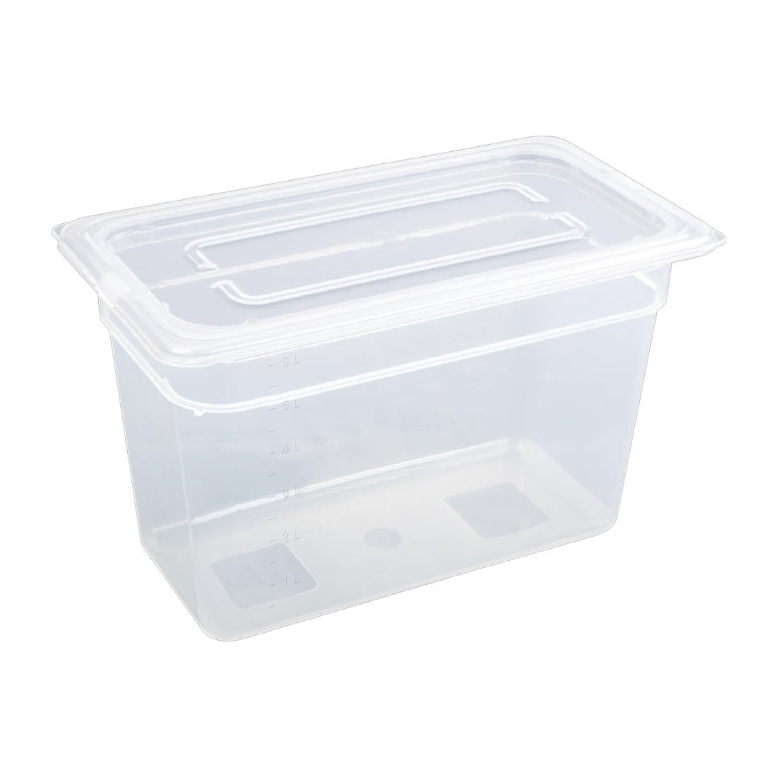 GJ521 Vogue polypropyleen GN 1/3 bak met deksel 20cm (4 stuks)