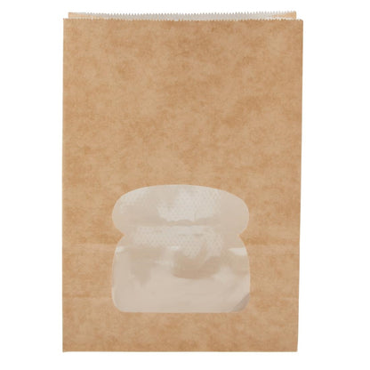 FA382 Colpac kraft sandwichboxen met venster recyclebaar (250 stuks)