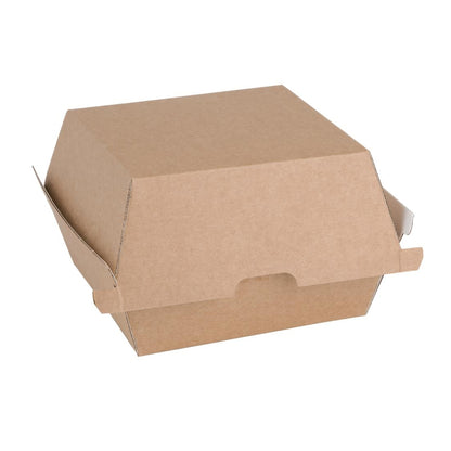 FB664 Fiesta Compostable composteerbare hamburgerdoosjes kraft klein (200 stuks)
