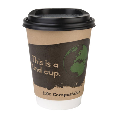 DS053 Fiesta Compostable composteerbare deksels voor 34cl koffiebekers (1000 stuks)