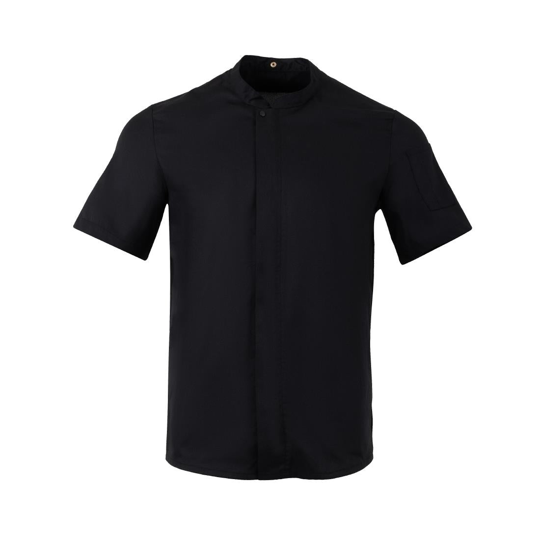BA115-S Southside Harlem Koksbuis Met Korte Mouwen Zwart Maat S